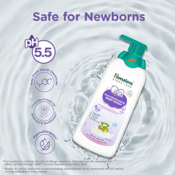 Himalaya Baby Extra Moisturizing Baby Wash Bottle Of 400 Ml