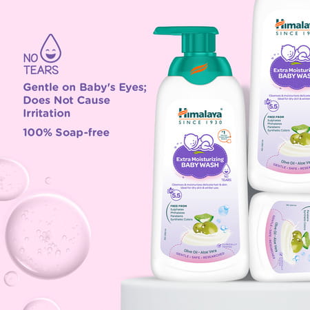 Himalaya Baby Extra Moisturizing Baby Wash Bottle Of 400 Ml