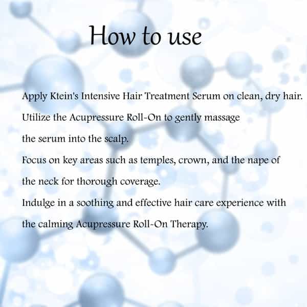 Ktein 100% Plant-Based Active Intensive Hair Treatment Serum With Acupressure Roll-On 20Ml