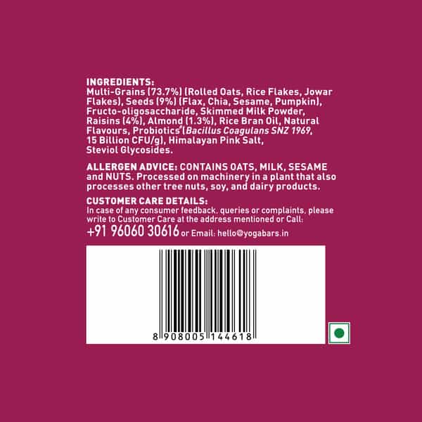 Yoga Bar No Added Sugar Muesli 400G