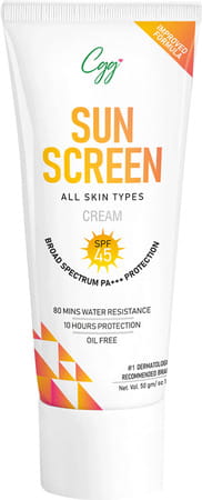 Cgg Cosmetics Sunscreen Cream Spf 45 Pa+++ B- 50 Gm