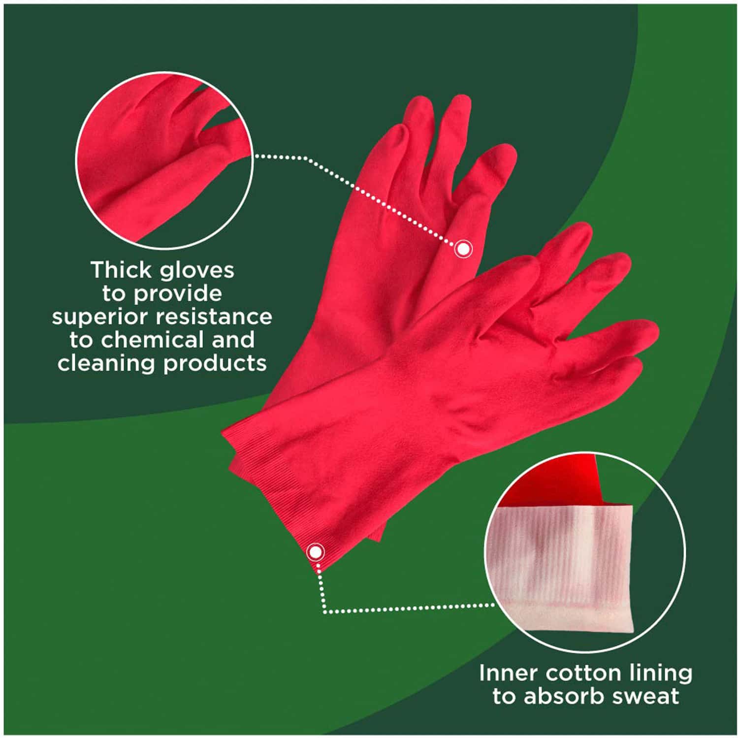 Buy SCOTCHBRITE RUBBER HEAVY DUTY HAND GLOVES FOR DISHWASHING