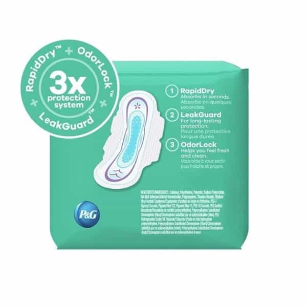 Always Ultra Thin Pads Regular W Flexi-Wings Unscented 46 Count