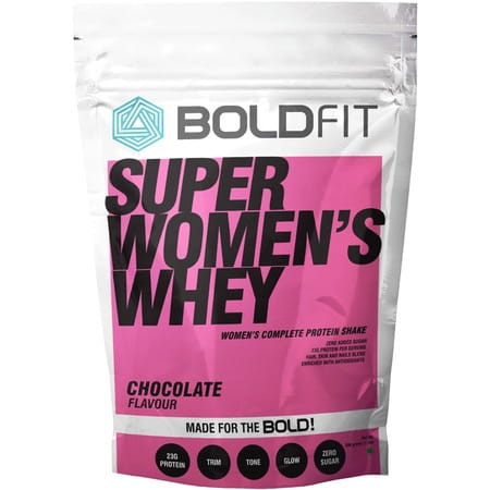 Boldfit Super Women'S Whey Protein Powder For Women Chocolate - 500gm