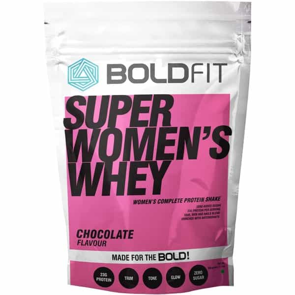 Boldfit Super Women's Whey Protein Powder For Women Chocolate - 500Gm
