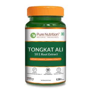 Pure Nutrition Organic Tongkat Ali 1000mg | 120 Veg Capsules Supports Male Wellness