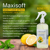 Maxisoft Refreshing Lemon & Mint Sanitizer Spray | Aloe Vera Neem & Vitamin E (500 Ml Pack Of 4)