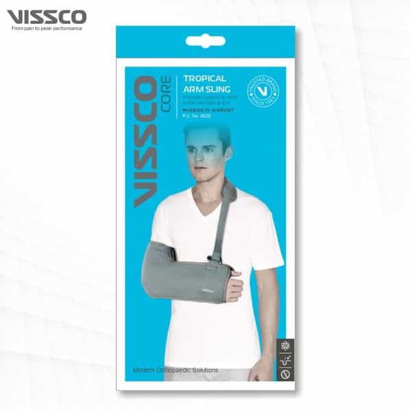 Vissco Tropical Arm Sling | Provides Stability To The Shoulder & Promote Healing - Small(Black)