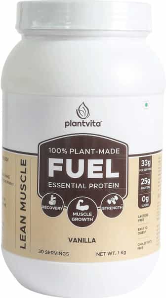 Plantvita Fuel Essential Protein - 1Kg Jar Vanilla
