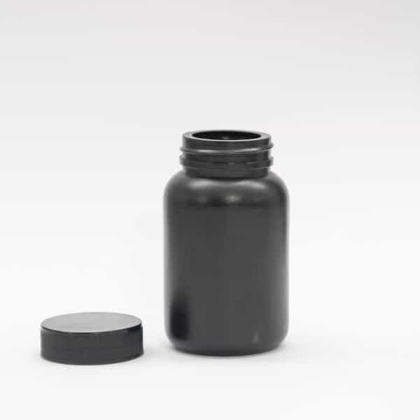 Patco - 150Ml Black Hdpe Empty Bottle For Capsules & Tablets - For Ayurvedic Powder Storage (25 Pcs)