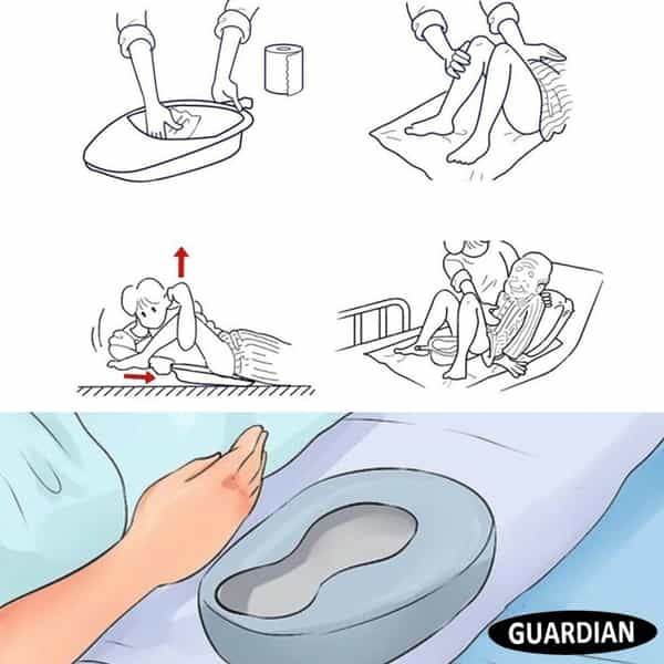Guardian Patient Bedpan/Urine Pot For Adult Men/Women Blue