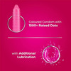 Skore Dotted Flavour Condoms (Strawberry) 10N (Pack Of 4) And Hard Rock Gel Sachet Free