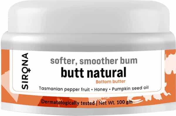 Sirona Natural Back And Bum Cream For Women - 100 Gm Dermatologically Tested