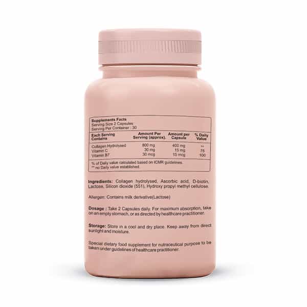 Sheneed Collagen Booster With Hydrolysed Collagen | Skin Repair For Men & Women 60 Capsules