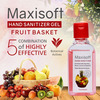 Maxisoft Hand Sanitizer Gel | Fruit Basket | 60 Ml | Pack Of 12