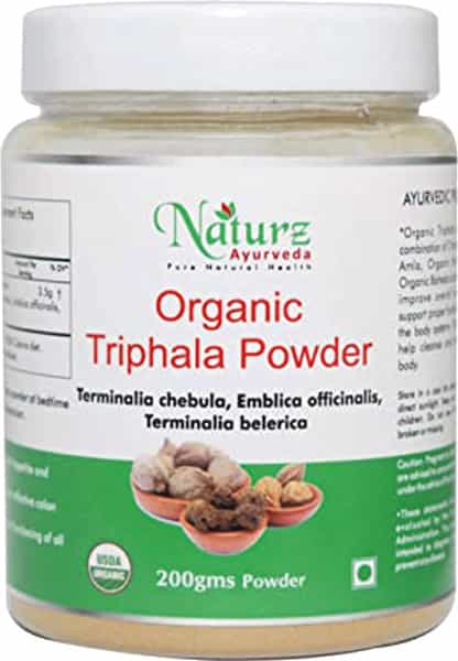 Naturz Ayurveda Organic Triphala Powder - 200 Gms (Pack Of 5)