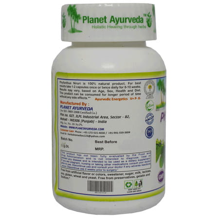 Planet Ayurveda Phyllantus Niruri - 60 Capsules