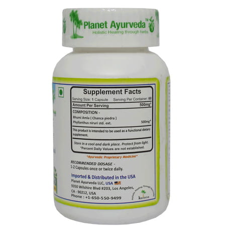 Planet Ayurveda Phyllantus Niruri - 60 Capsules