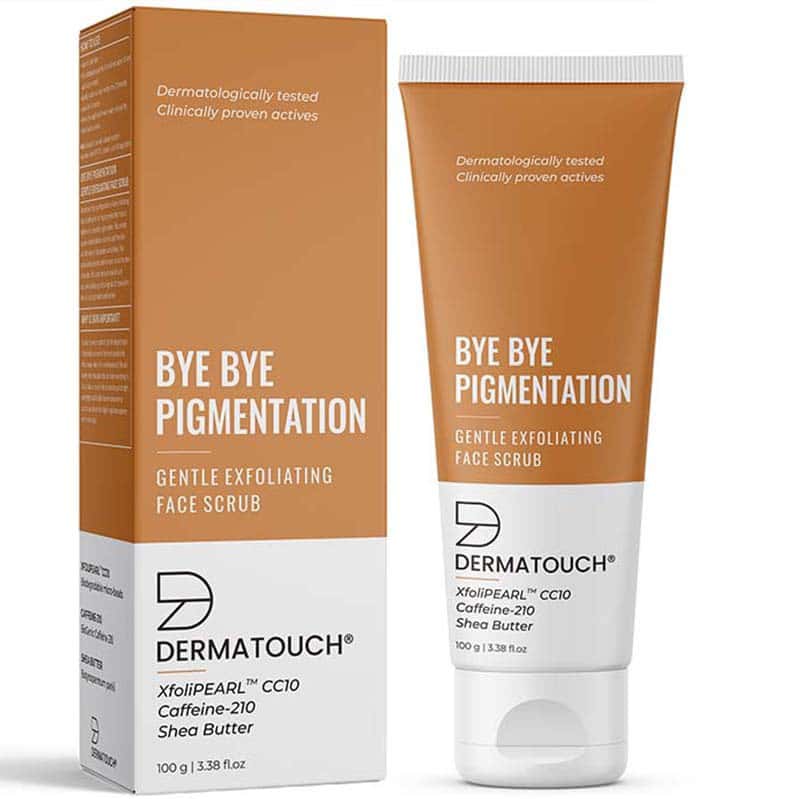 Dermatouch Bye Bye Pigmentation Face Scrub | Exfoliation & Tan Removal | Unisex Face Scrub | 100g