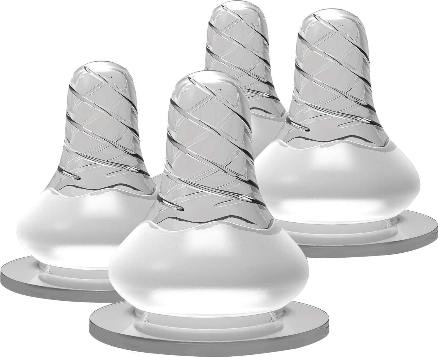 Luvlap Anti-colic Essential Teat/nipple For Slim Neck Bottle 4pcs Slow Flow 0m+