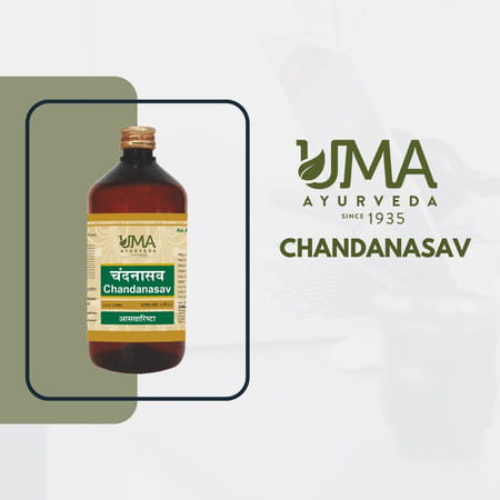 Uma Ayurveda Chandnasava Ayurvedic Syrup 450 Ml