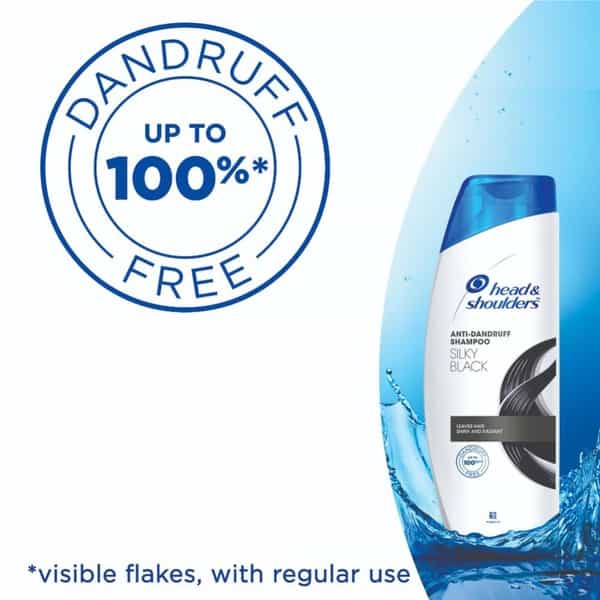 Head & Shoulders Silky Black Anti Dandruff Shampoo - 180Ml