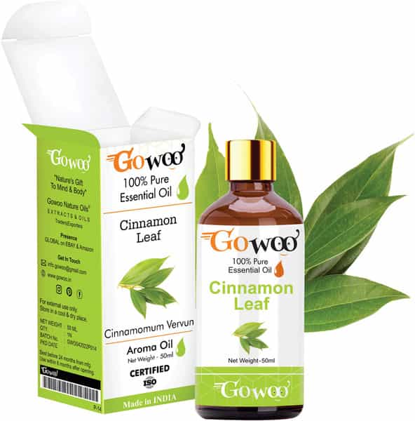 Go Woo 100% Pure Cinnamon Leaf Oil Virgin & Undiluted 50 Ml