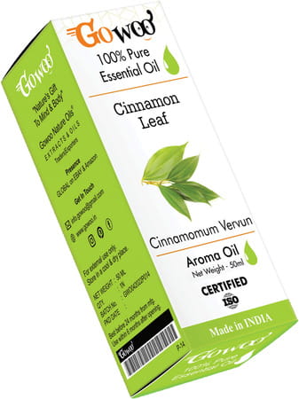 Go Woo 100% Pure Cinnamon Leaf Oil Virgin & Undiluted 50 Ml