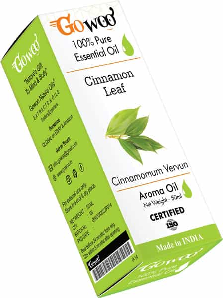 Go Woo 100% Pure Cinnamon Leaf Oil Virgin & Undiluted 50 Ml
