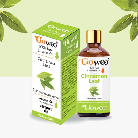 Go Woo 100% Pure Cinnamon Leaf Oil Virgin & Undiluted 50 Ml