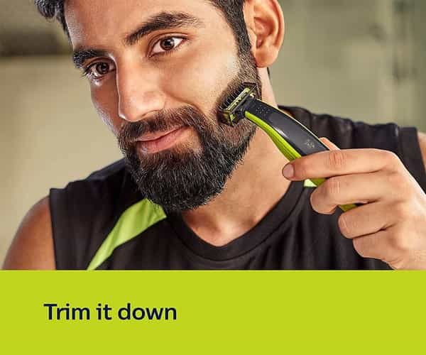 Philips Qp2526/10 Oneblade Hybrid Trimmer And Shaver With 3 Trimming Combs And Extra Blade