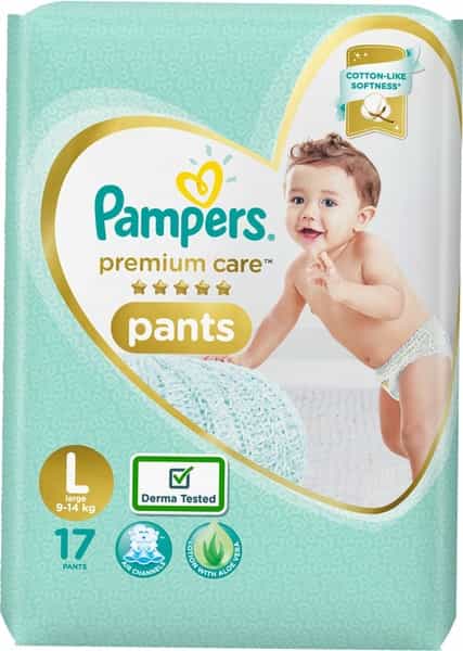 Pampers Baby Premium Care Pants Diapers - Large - 17 Count