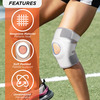 Vissco Neoprene Knee Cap | Ideal Mild Support For Free Knee Movement | Large- Black (Single Piece)