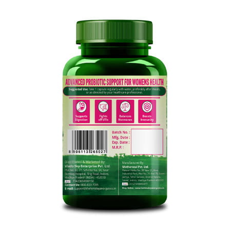 Vlado'S Himalayan Organics Probiotics Supplement 60b Cfu+ Gut Health Supplements | Women - 60n