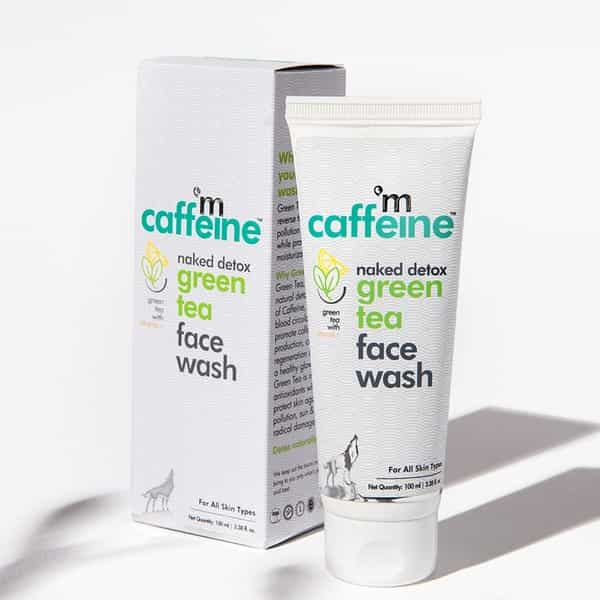 Mcaffeine Vitamin C Green Tea Face Wash With Hyaluronic Acid - Dirt Removal Soap Free Face Cleanser