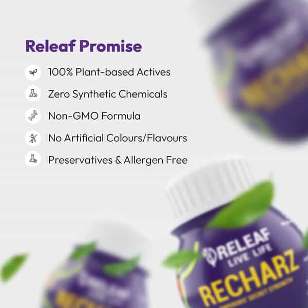 Releaf Recharz Ayurvedic Vitality Capsules 30N