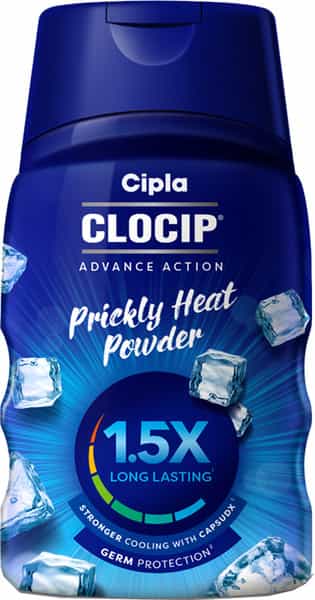 Clocip Advance Action Prickly Heat Powder - 50 Gm