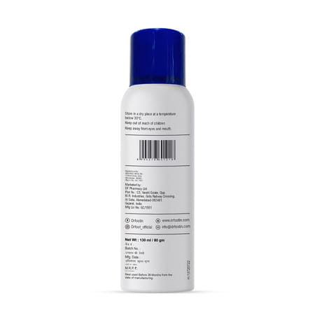 Dr Foot Anti-Fungal Odour Fighting Spray Powder With Neem Powder | Menthol Oil & Sandalwood - 130ml