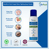 Dr Foot Anti-Fungal Odour Fighting Spray Powder With Neem Powder | Menthol Oil & Sandalwood - 130ml