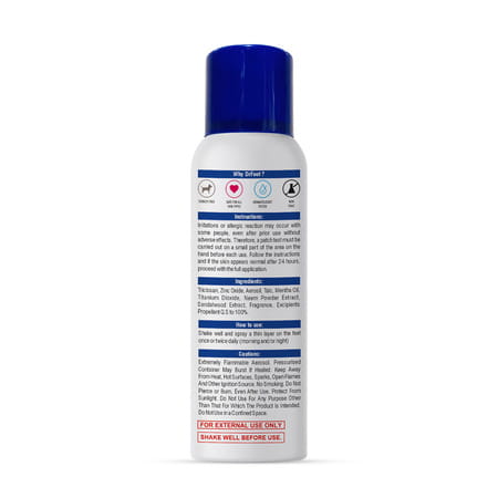 Dr Foot Anti-Fungal Odour Fighting Spray Powder With Neem Powder | Menthol Oil & Sandalwood - 130ml