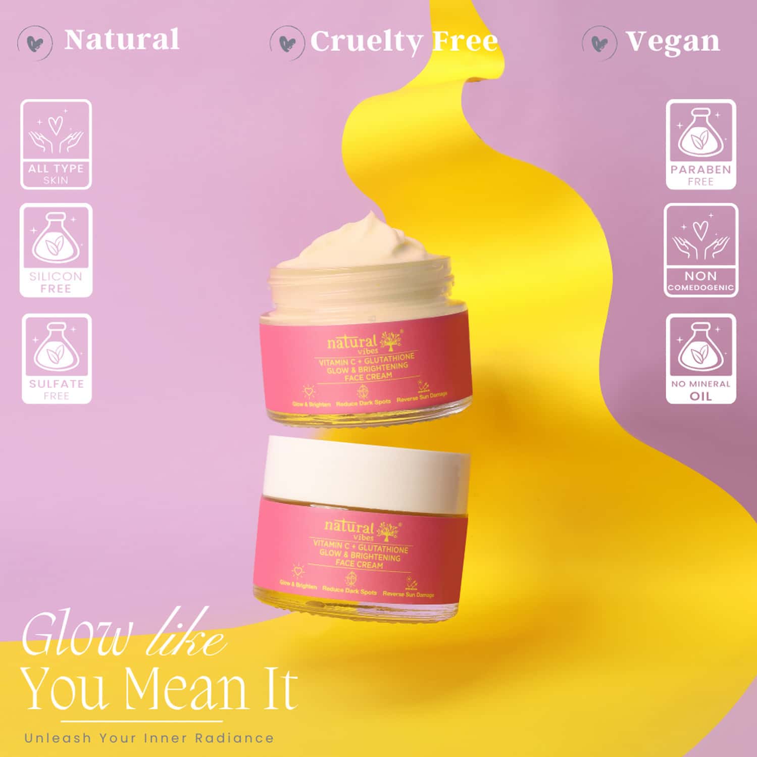 natural glutathione juice Buy NATURAL VIBES VITAMIN C + GLUTATHIONE GLOW & BRIGHTENING FACE DAY &  NIGHT CREAM 50 G Online & Get Upto 60% OFF at PharmEasy