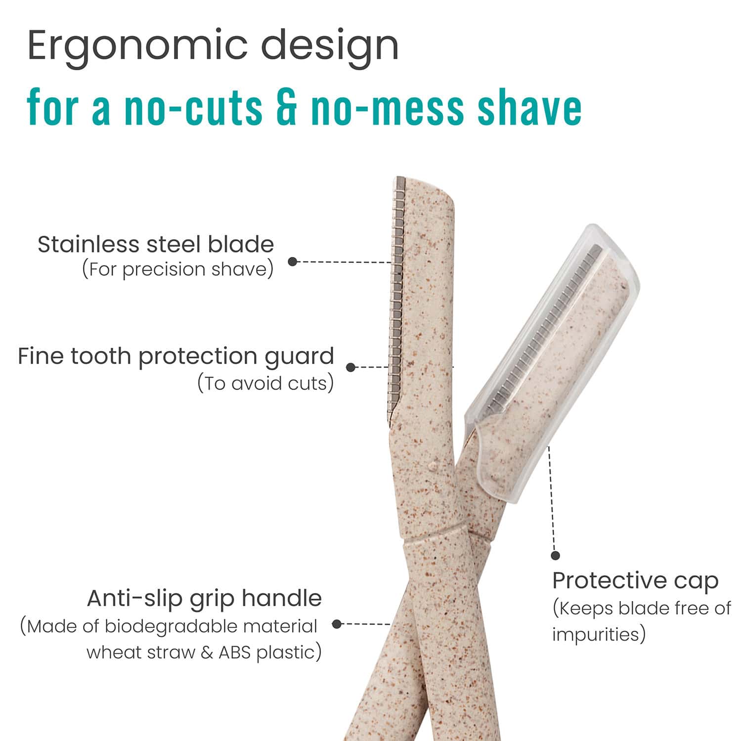 Buy SIRONA FACIAL RAZOR FOR WOMEN 2 RAZORS FACE RAZOR & UPPER LIPS