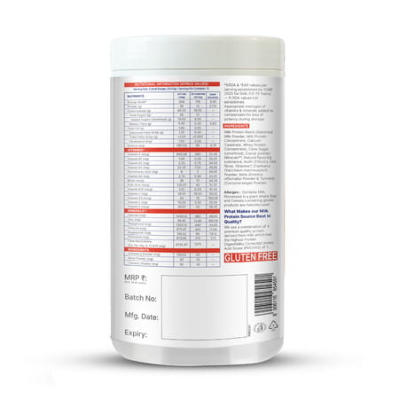 Gritzo Supermilk Growth (13+Y Girls) | 12G Protein Powder (Double Chocolate | 400G)