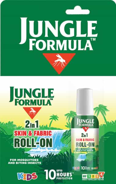 Jungle Formula 2 In 1 Skin & Fabric Roll On 10Ml