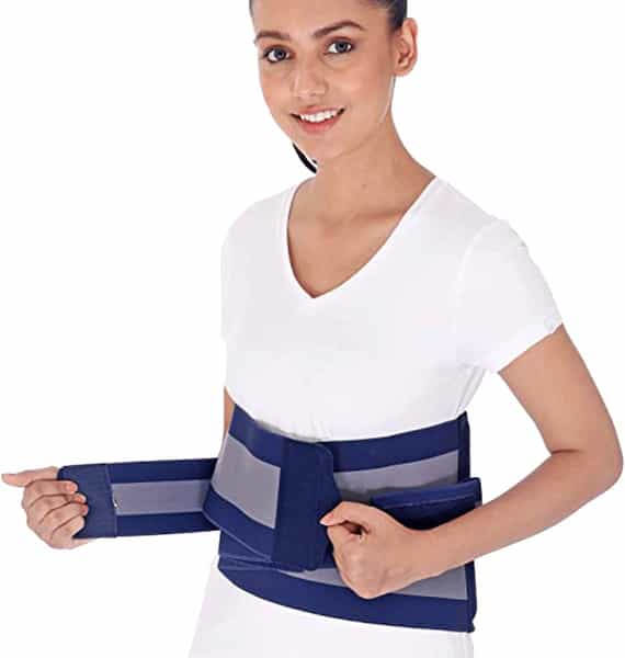 Beatxp Blue Color Lumbo-Sacral Suport Belt|Anatomical Fit|Skin Friendly|Pain Reliever (Xl)
