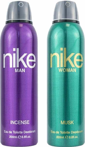 Nike Incense Man + Musk Woman Deodorant- Pack Of 2 (200Ml Each)