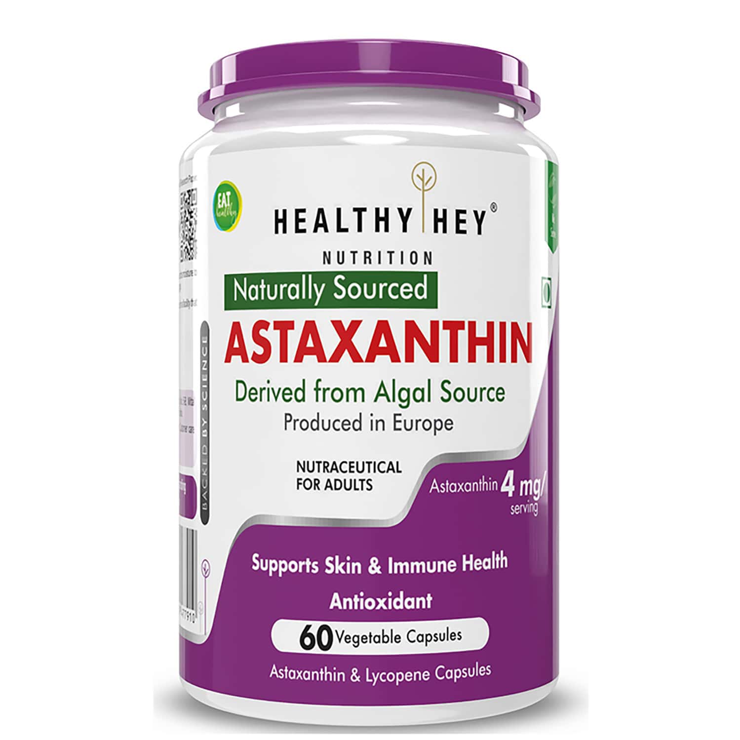 Healthyhey Nutrition Astaxanthin - Support Healthy Ageing - 60 Veg Capsules
