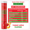 Naturyz Apple Cider Vinegar Effervescent Tablets | Detox | Immunity (Apple Flavour)(20 Tablets)