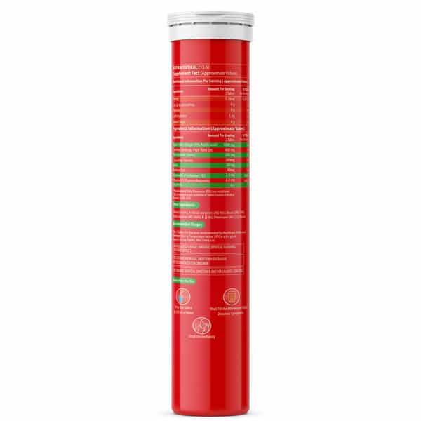 Naturyz Apple Cider Vinegar Effervescent Tablets | Detox | Immunity (Apple Flavour)(20 Tablets)