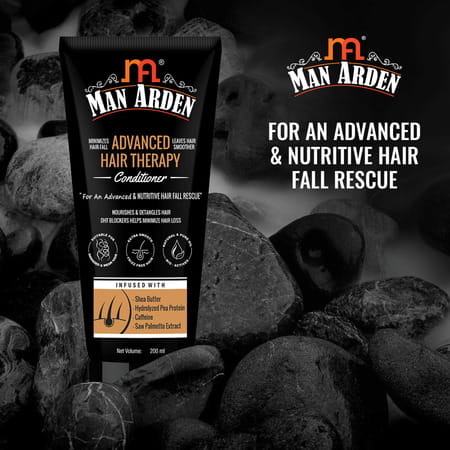 Man Arden Advanced Hair Therapy Conditioner Minimizes Hair Fall With Blockers & Shea Butter 200 Ml